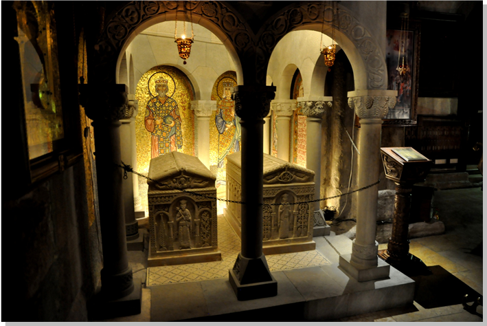 Мцхета. Самтавро. Гробница крестителей Грузии – царя Мариана и царицы Наны.